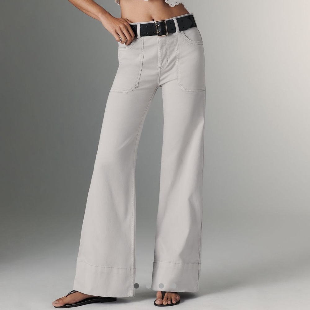 The Rylan Relaxed High-Rise Flare Pants by Pilcro (Anthropologie)
